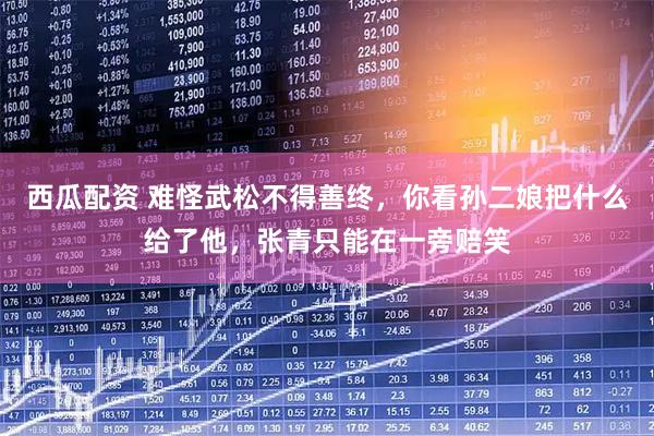 西瓜配资 难怪武松不得善终，你看孙二娘把什么给了他，张青只能在一旁赔笑